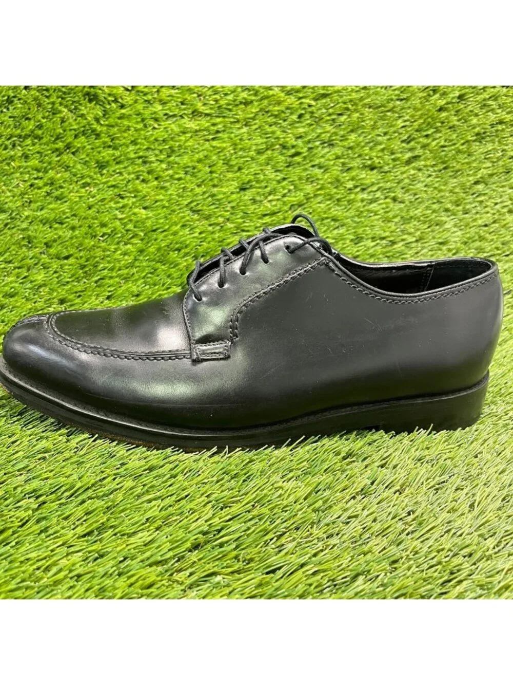 Florsheim Mens Size 8.5 3E Black Casual Leather Split Toe Oxford Dress Shoes